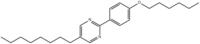 2 - (4-н-гексилоксифенил)-5-н-octylpyrimidine структурированное изображение