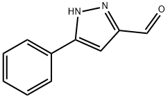 5-페닐-1H-피라졸-3-카발데하이드 구조식 이미지