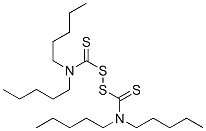 tetrapentylthioperoxydicarbamic acid Structure