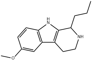 1,2,3,4-Tetrahydro-6-methoxy-1-propyl-9H-pyrido[3,4-b]indole 구조식 이미지