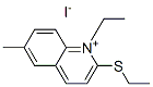 Quinolinium, 1-ethyl-2-(ethylthio)-6-methyl-, iodide Structure