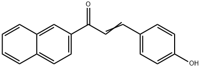 2-[3-(4-HYDROXYPHENYL)ACRYLOYL]NAPHTHALENE Structure