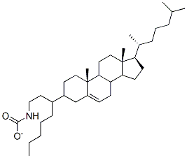 3-콜레스테릴-N-옥틸카바메이트 구조식 이미지