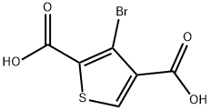 3-BROMOTHIOPHEN-2,4-DICARBOXYLIC ACID Structure