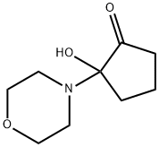 Циклопентанон, 2-гидрокси-2- (4-морфолинил) - (9Cl) структурированное изображение