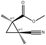 시클로프로판카르복실산,2-시아노-1,2-디메틸-,메틸에스테르,시스-(9CI) 구조식 이미지