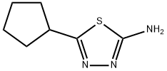 5-cyclopentyl-1,3,4-thiadiazol-2-amine(SALTDATA: FREE) Structure