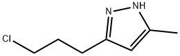 1H-Pyrazole,  3-(3-chloropropyl)-5-methyl- Structure