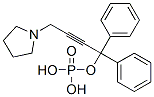 알파-페닐-알파-[3-(1-피롤리디닐)프로프-1-이닐]톨루엔-알파-올포스페이트 구조식 이미지