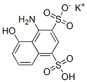 potassium hydrogen 4-amino-5-hydroxynaphthalene-1,3-disulphonate Structure