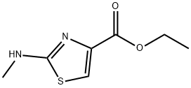 2-Methylamino-1,3-thiazole-4-carboxylic acid ethyl ester Structure