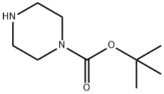 tert-Butyl 1-piperazinecarboxylate 구조식 이미지