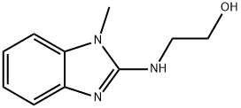 Ethanol, 2-[(1-methyl-1H-benzimidazol-2-yl)amino]- (9CI) Structure