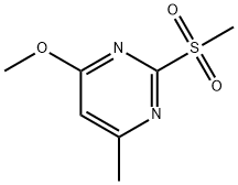 4-Methoxy-6-methyl-2-(methylsulfonyl)pyrimidine ,97% 구조식 이미지