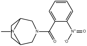 8-Methyl-3-(o-nitrobenzoyl)-3,8-diazabicyclo[3.2.1]octane Structure