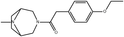 3,8-디아자바이사이클로(3.2.1)옥탄,3-(p-에톡시페닐)아세틸-8-메틸- 구조식 이미지