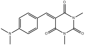 5-[[4-(dimethylamino)phenyl]methylene]-1,3-dimethylbarbituric acid Structure