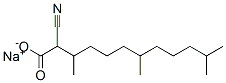 2-Cyano-3,7,11-trimethyldodecanoic acid sodium salt Structure