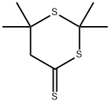 2,2,6,6-Tetramethyl-1,3-dithiane-4-thione Structure