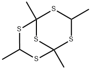 1,3,5,7-Tetramethyl-2,4,6,8,9-pentathiabicyclo[3.3.1]nonane Structure