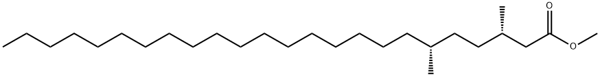 (3S,6R)-3,6-Dimethyltetracosanoic acid methyl ester Structure