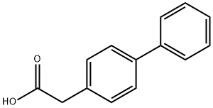 4-Biphenylacetic acid 구조식 이미지