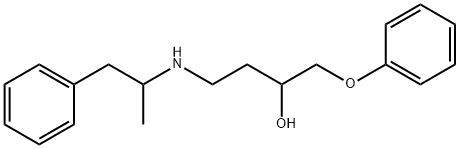 1-Phenoxy-4-[(2-phenyl-1-methylethyl)amino]-2-butanol Structure