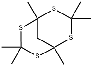 1,3,3,5,7,7-Hexamethyl-2,4,6,8-tetrathiabicyclo[3.3.1]nonane Structure