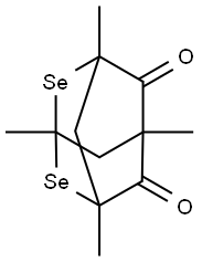 1,3,5,7-Tetramethyl-2,4-diselenaadamantane-6,8-dione Structure