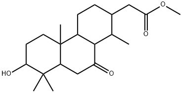 테트라데카하이드로-7-하이드록시-1,4b,8,8-테트라메틸-10-옥소-2-페난트렌아세트산메틸에스테르 구조식 이미지