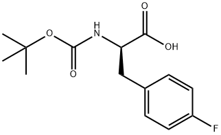 BOC-D-4-Fluorophe  Structure