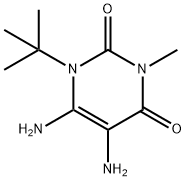 2,4(1H,3H)-Pyrimidinedione, 5,6-diamino-1-(1,1-dimethylethyl)-3-methyl- (9CI) 구조식 이미지