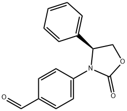 (S)-4-(2-OXO-4-PHENYLOXAZOLIDIN-3-YL)BENZALDEHYDE Structure