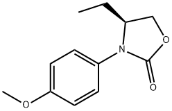 (S)-4-ETHYL-3-(4-METHOXYPHENYL)옥사졸리딘-2-ONE 구조식 이미지