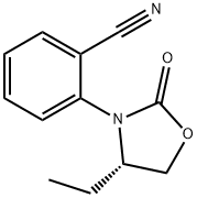 (S)-2-(4-ETHYL-2-OXOOXAZOLIDIN-3-YL)벤조니트릴 구조식 이미지