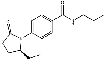 (S)-4-(4-ETHYL-2-OXOOXAZOLIDIN-3-YL)-N-PROPYLBENZAMIDE Structure