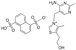 3-[(4-amino-2-methylpyrimidin-5-yl)methyl]-5-(2-hydroxyethyl)-4-methylthiazolium hydrogen naphthalene-1,5-disulphonate  Structure