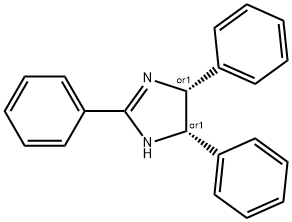 2,4,5-트리페닐-2-이미다졸린 구조식 이미지
