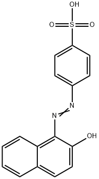 4-[(2-hydroxy-1-naphthyl)azo]benzenesulphonic acid 구조식 이미지