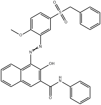 57301-22-1 3-hydroxy-4-[[2-methoxy-5-[(phenylmethyl)sulfonyl]phenyl]azo]-N-phenyl-2-Naphthalenecarboxamide