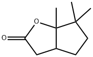 hexahydro-6,6,6a-trimethyl-2H-cyclopenta[b]furan-2-one  Structure