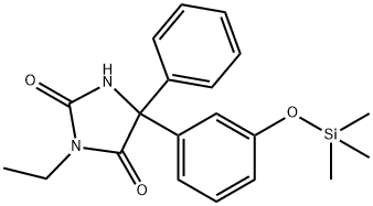 3-Ethyl-5-phenyl-5-[3-(trimethylsiloxy)phenyl]-2,4-imidazolidinedione Structure