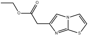 IMIDAZO[2,1-B]THIAZOL-6-YL-아세트산에틸에스테르 구조식 이미지