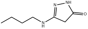 3H-피라졸-3-온,5-(부틸아미노)-2,4-디하이드로- 구조식 이미지