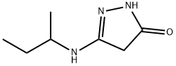 3H-Pyrazol-3-one,  2,4-dihydro-5-[(1-methylpropyl)amino]- Structure