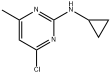 (4-Chloro-6-methyl-pyrimidin-2-yl)-cyclopropyl-amine 구조식 이미지