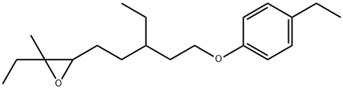 6,7-EPOXY-3-ETHYL-1-(4-ETHYLPHENOXY)-7-METHYLNONANE 구조식 이미지