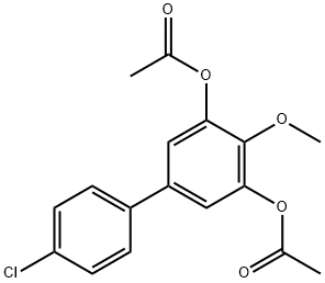 4'-Chloro-4-methoxy-1,1'-biphenyl-3,5-diol diacetate Structure