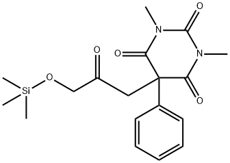 1,3-Dimethyl-5-[2-oxo-3-(trimethylsiloxy)propyl]-5-phenyl-2,4,6(1H,3H,5H)-pyrimidinetrione Structure