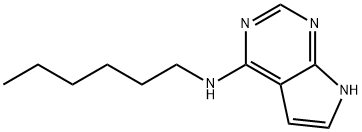 N-Hexyl-7H-pyrrolo[2,3-d]pyrimidin-4-amine Structure